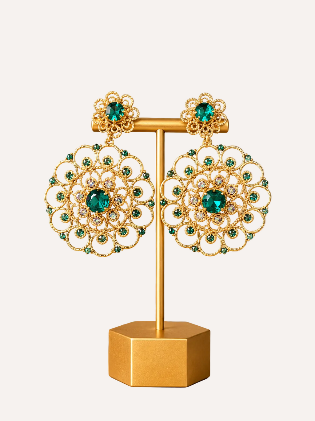 Handmade Venezuelan Earrings with Crystals