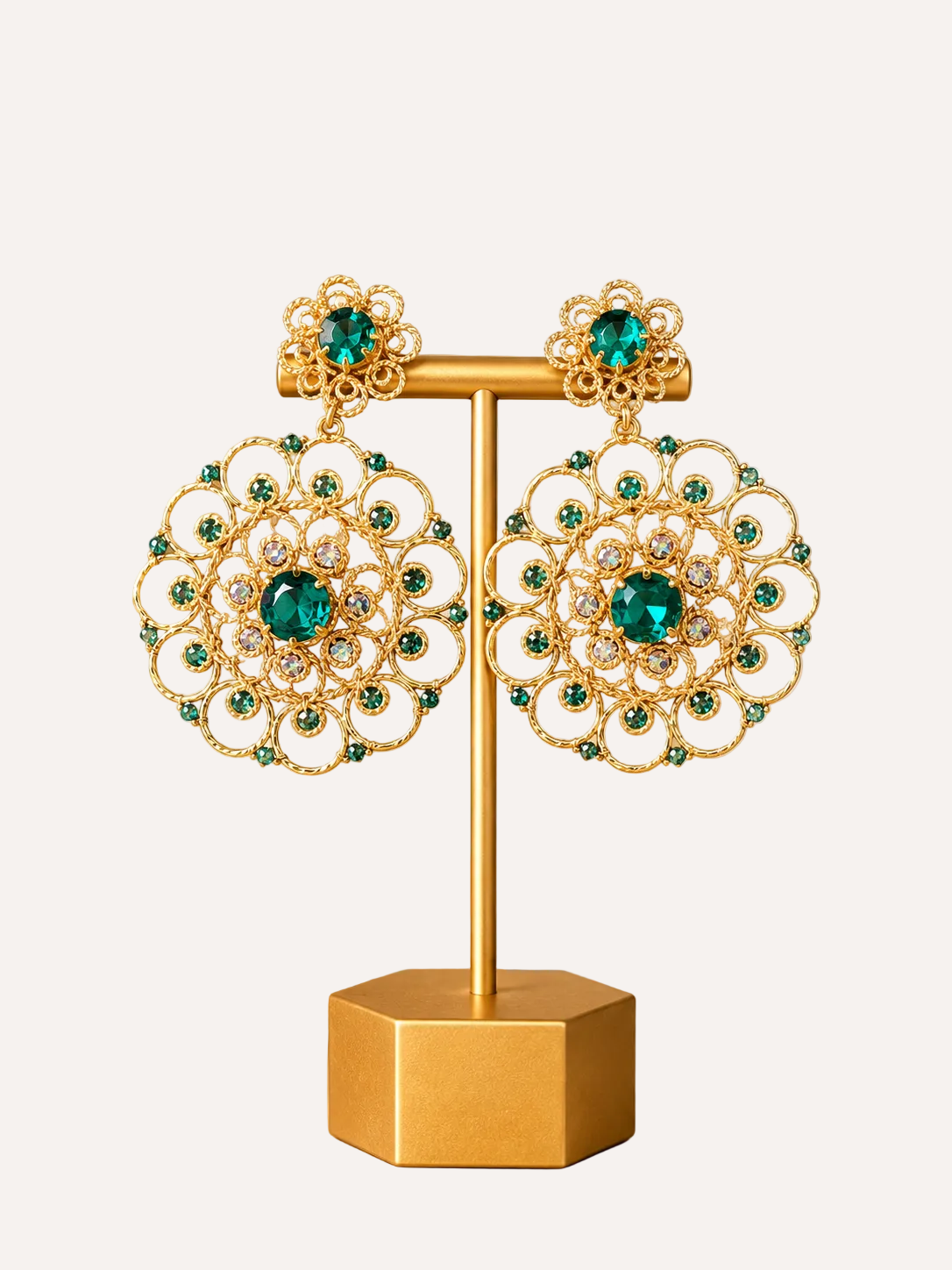 Handmade Venezuelan Earrings with Crystals